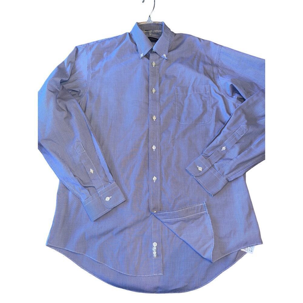 LANDS END dress shirt 16x35 NO IRON